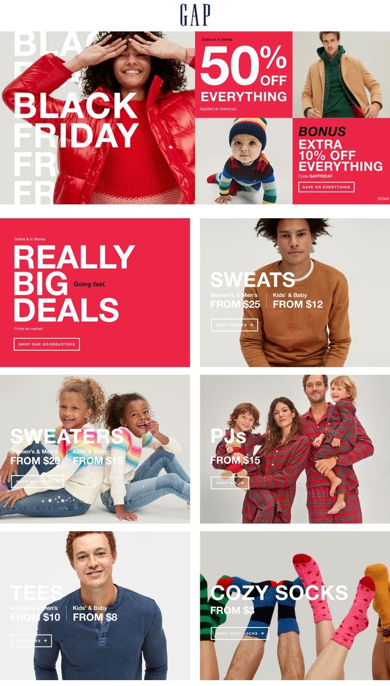 GAP Black Friday 2020 Page 1