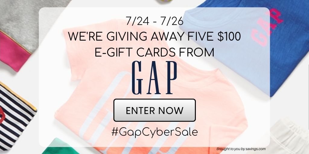 Win a $100 e-gift card from Gap.