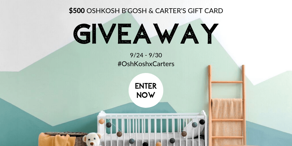 Win a $50 OshKosh B'Gosh or Carter's Gift Card!