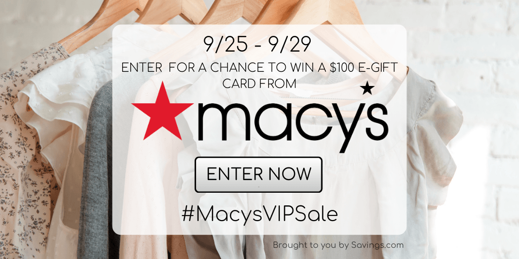 Last Chance Enter To Win 1 Of 5 Macy S 100 Gift Cards Southern Savers