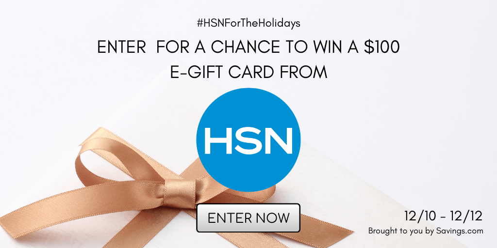 HSNForTheHolidays 100 HSN Gift Card Giveaway