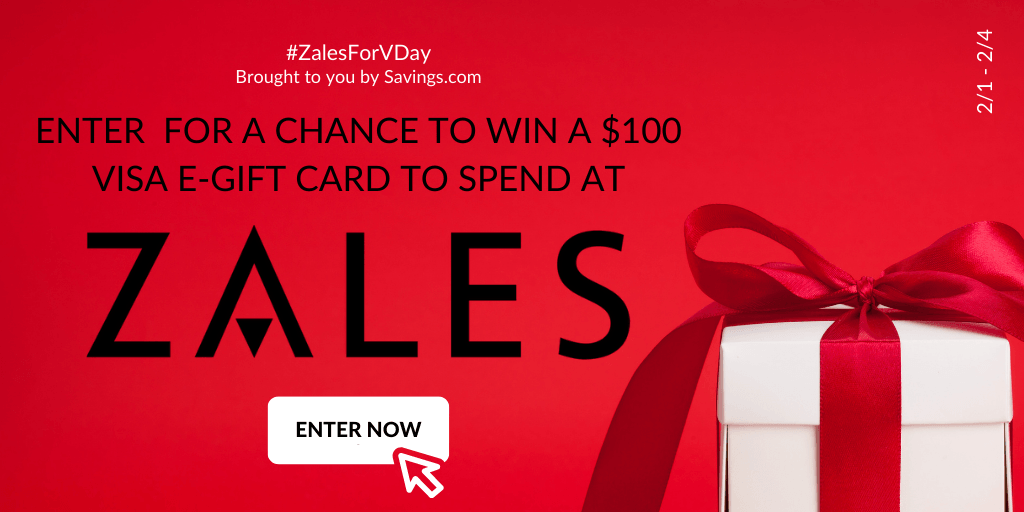 💍Win a $100 Visa Gift Card from Zales (5 winners)