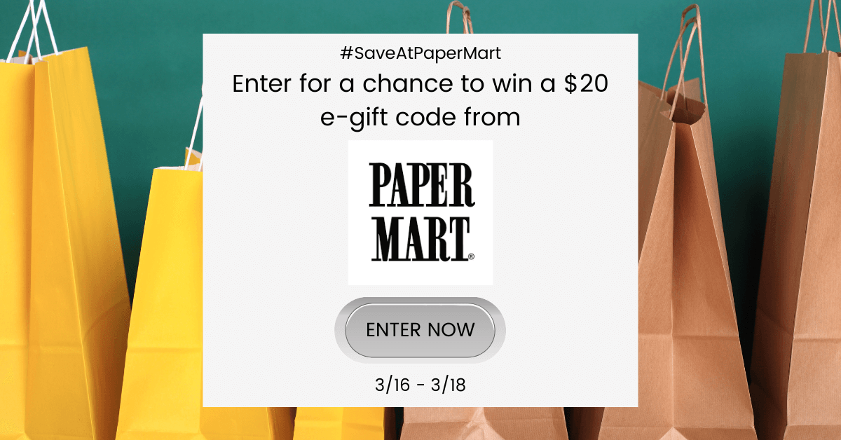 Win a $20 Paper Mart e-gift code!