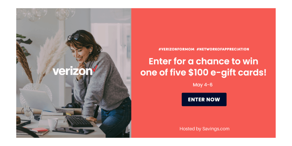 Win a $100 gift card from Verizon!